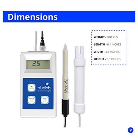 Bluelab METCOMPLUS Combo Meter Plus pour le pH la température et la