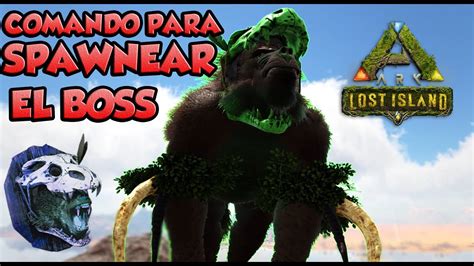 Comando Para Spawnear Al Boss Dinopithecus King Ark Lost Island Youtube