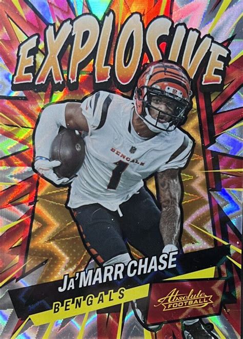 Ja Marr Chase 2022 Absolute E26 Explosive RAW Price Guide Sports