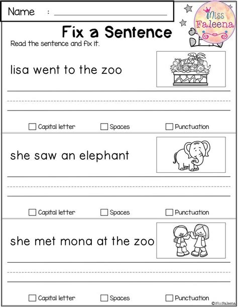 Kindergarten Reading And Writing Worksheets Writing Worksheets