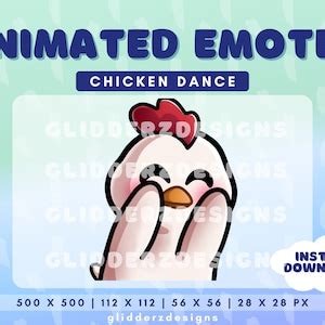 Chicken Dance Animated Emote Twitch Chicken Animated Dance Emote Dance Twitch Emote Animated ...