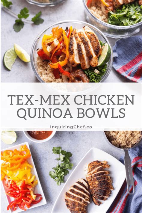 Tex Mex Chicken Quinoa Bowls