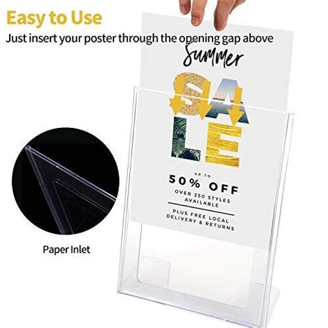 Sign Holder X A Acrylic Poster Menu Holder Lean To Perspex Leaflet