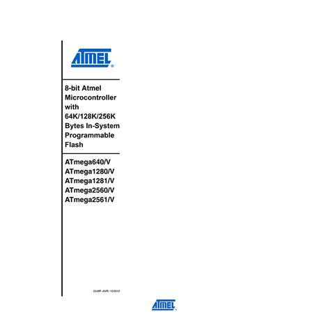 Atmega Atmel Avr Bit Microcontroller Datasheet