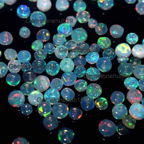 Pieces Lot Natural Ethiopian Opal Beads Welo Opal Beads Roundel