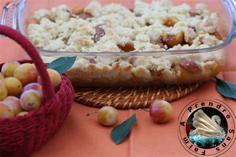 Crumble De Mirabelles Au Citron Et Cardamome A Prendre Sans Faim