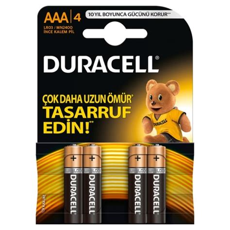 Duracell Temel Nce Kalem Pil Aaa Adet Expay Global