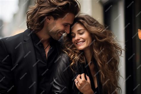 Premium Photo Elegant Couple In Love Sharing Tender Moment