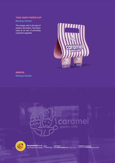 Cafe Caramel Logo And Brand Identity Design On Behance