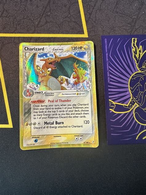 Pokémon Card Charizard 4 100 Reverse Holo Delta Species 052🔥hp🔥 Ebay