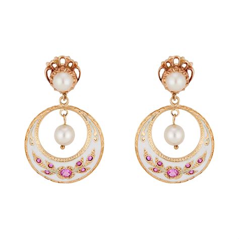 Gold Pearl Earrings At 1stdibs