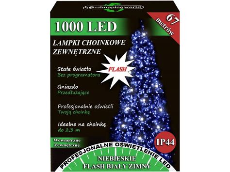 LAMPKI CHOINKOWE ZEWNĘTRZNE FLASH ISKRA 1000 LED N 12697533498