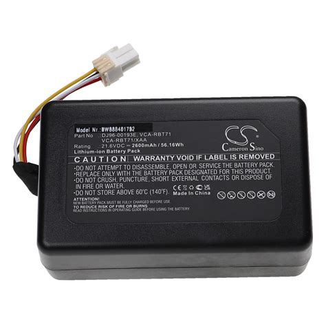 Vhbw Batterie Remplacement Pour Samsung Dj96 00193e Vca Rbt71 Vca Rbt71xaa Pour Aspirateur