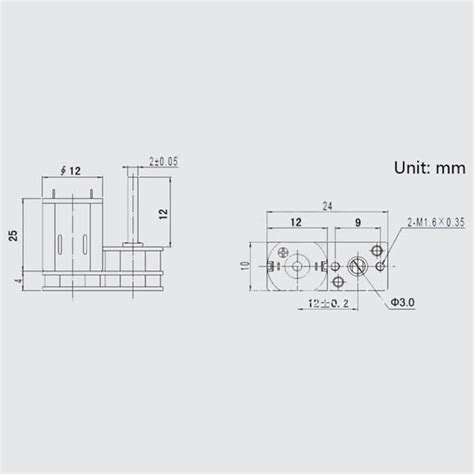 VBESTLIFE Moteur à courant continu 1Pc Métal Dc 6V 100 Tr min Micro