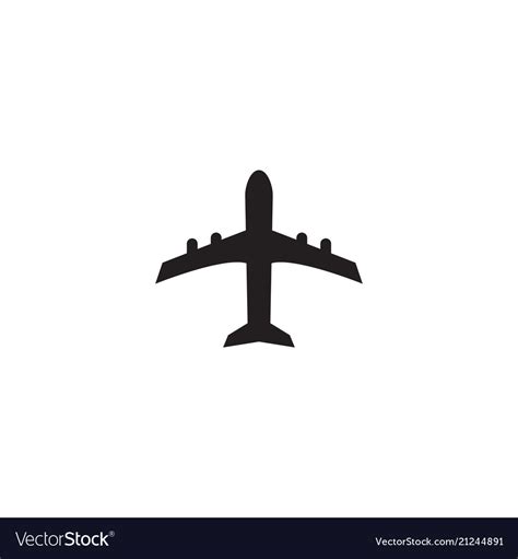 Aero plane graphic template Royalty Free Vector Image