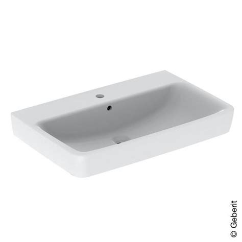 Geberit Renova Plan Lavabo Blanc Avec Keratect Trou Perc Avec