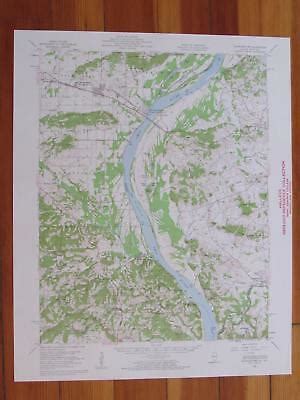 Shawneetown Illinois 1960 Original Vintage USGS Topo Map EBay