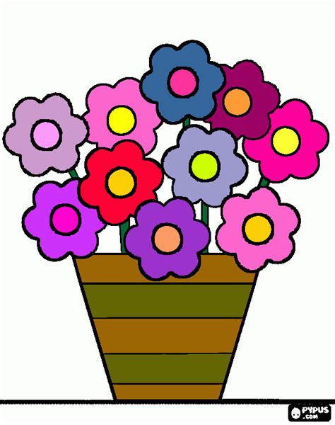 Desenho Vaso De Flores - Modelo De Vaso De Flores Para Imprimir