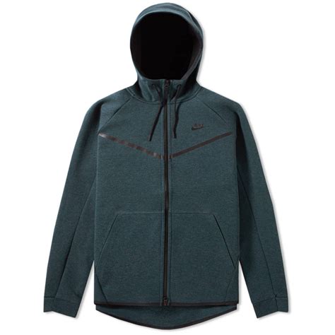 Nike Tech Fleece Windrunner Seaweed Heather And Black End Us