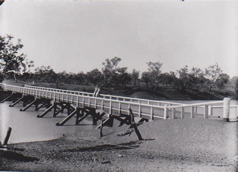 Negative - Wooden Bridge, Thompson River Longreach; unknown; 11414 | eHive