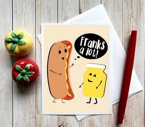 Funny Thank You Notes Pun Cards Food Puns Punny Cards Etsy