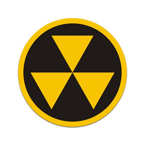 Fallout Shelter Symbol Vinyl Sticker Decal Warning Nuclear Radiation