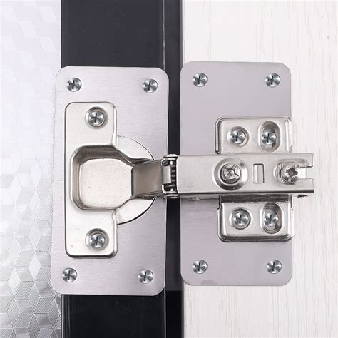 102pcs Cabinet Hinge Repair Plate Kit Stainless Steel Door Hinge