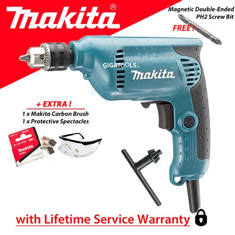 Makita 6412 Heavy Duty Hand Drill 3 8 450W With Free Magnetic Screw