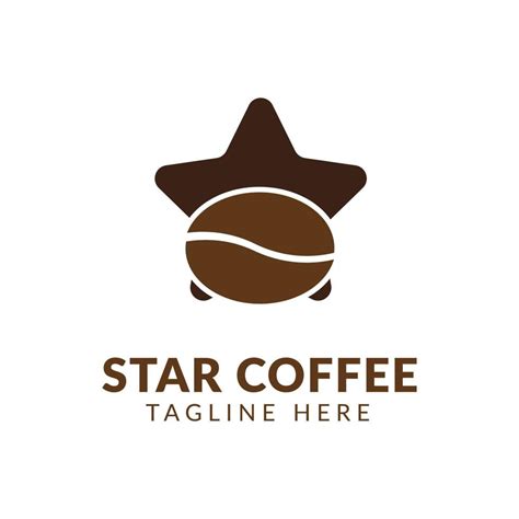 Star Coffee Ffee Drink Ffee Shop Logo Vector Illustration