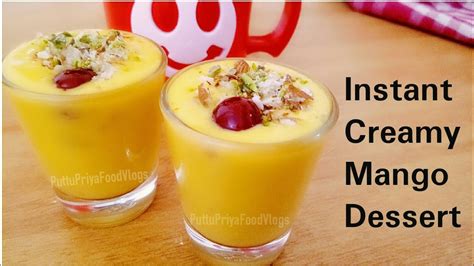 Mango Dessert Thick And Tasty Mango Mango Dessert Rich And Creamy Mango Milk Sweet Mango