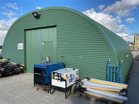 Nissen Hut Corrugated Steel Hut With Clear Roof Panels Double