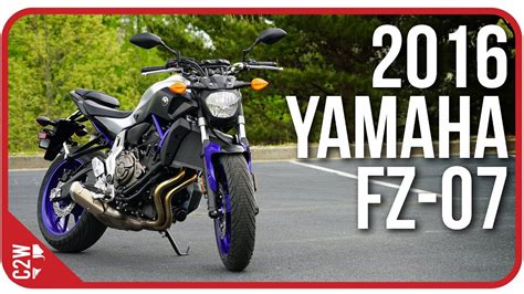 2016 Yamaha Fz 07 Mt 07 First Ride Youtube