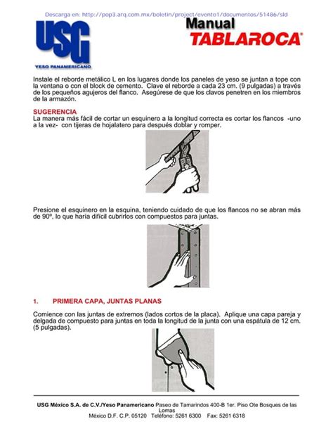 Manual Para Instalaci N De Tablaroca Pdf Descarga Gratuita