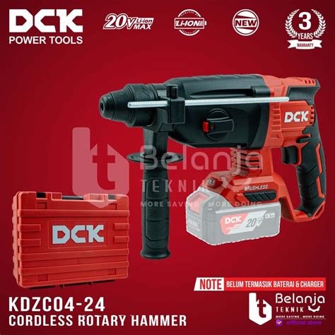 Jual DCK Rotary Hammer Cordless KDZC04 24 Mesin Bor Beton SDS Unit Only