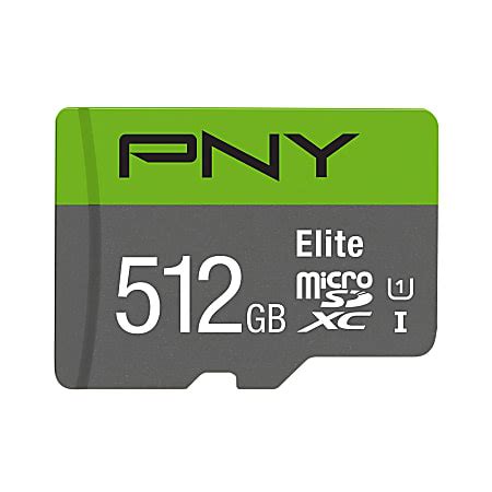 Pny Elite Microsdxc Card With Adapter Gb P Sdu U El Ge Office