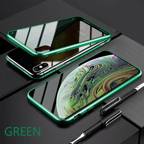 Privacy Magnetic Case For IPhone XR Anti Peeping Clear Double Sided