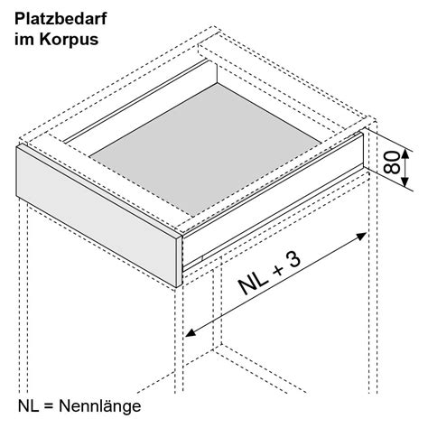 Blum Legrabox Zarge N Carbonschwarz