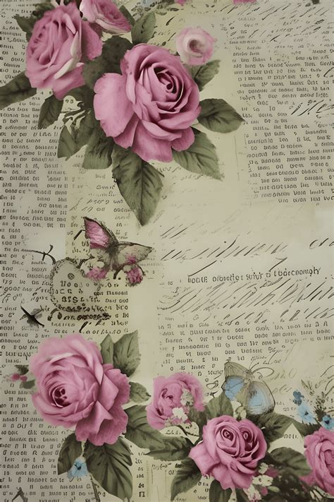 Shabby Chic French Country Victorian Decoupage Paper Creative Fabrica