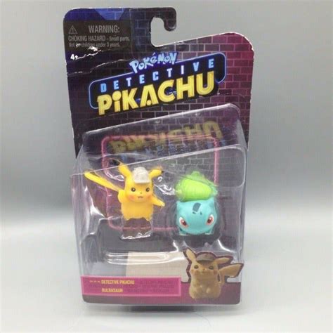 Pokemon Detective Pikachu 2 Figure On Mercari Pikachu Pokemon Detective