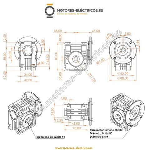 Comprar Motorreductor Monofasico V Kw Cv Rpm De