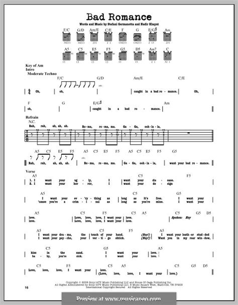 Bad Romance Lady Gaga By Redone S Germanotta Sheet Music On Musicaneo