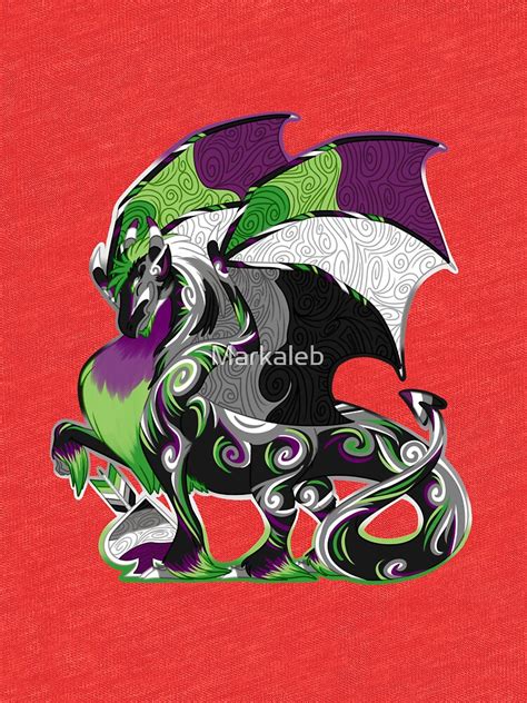 Aro Ace Pride Dragon T Shirt By Markaleb Redbubble