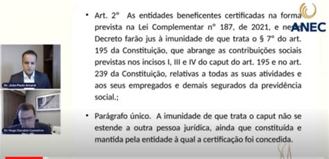 Anec Promove Momento Formativo Sobre O Decreto N Que