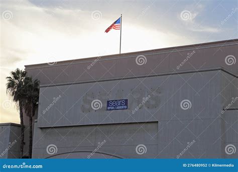 sears department store sign  rebranding editorial photography