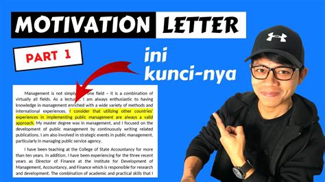 Contoh Motivation Letter Images And Photos Finder