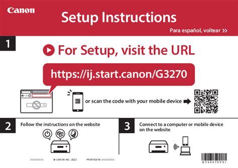 Canon G3270 Setup Instructions for Computer and Mobile Devices