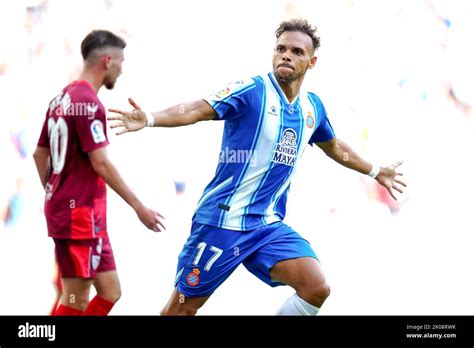 Martin Braithwaite Del Rcd Espanyol Celebra Despu S De Anotar El