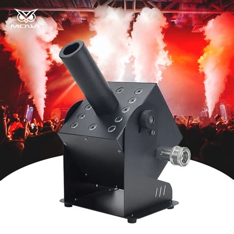 Dmx Control Smoke Fog Cannon Machine Column Led Rgb Co Jet Machine For