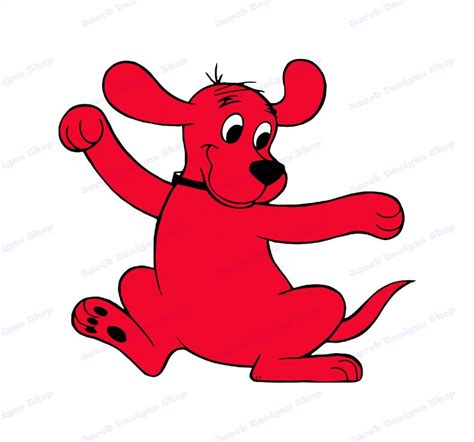 Clifford The Big Red Dog Svg 1 Svg Dxf Cricut Silhouette Etsy