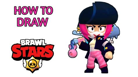 How To Draw New Brawler Skin Vicious Bibi Brawl Stars Step By Step